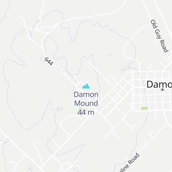 Map of Damon Mound
