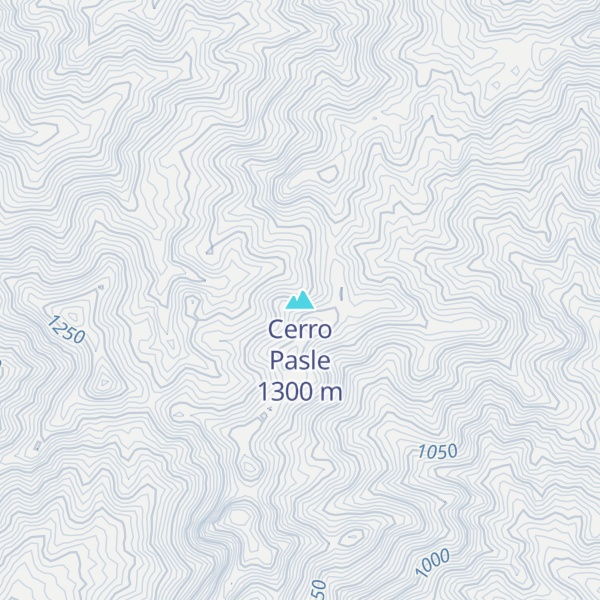 Map of Cerro Pasle