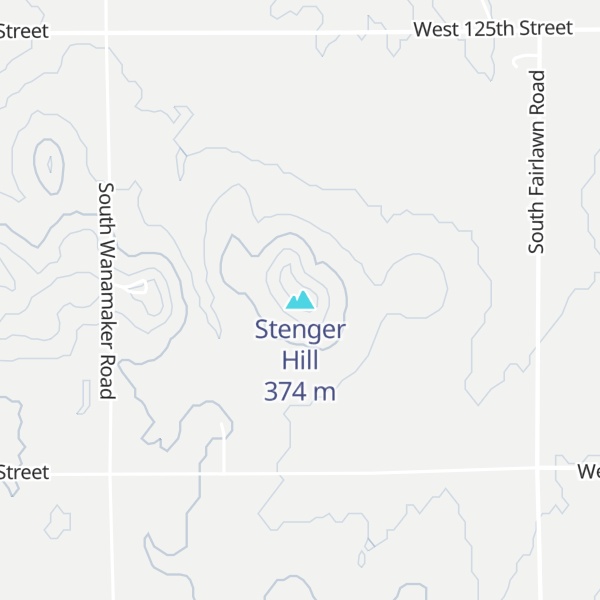 Map of Stenger Hill