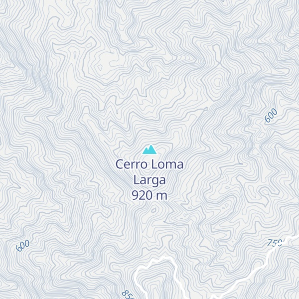 Map of Cerro Loma Larga