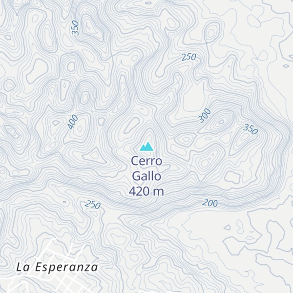 Map of Cerro Gallo