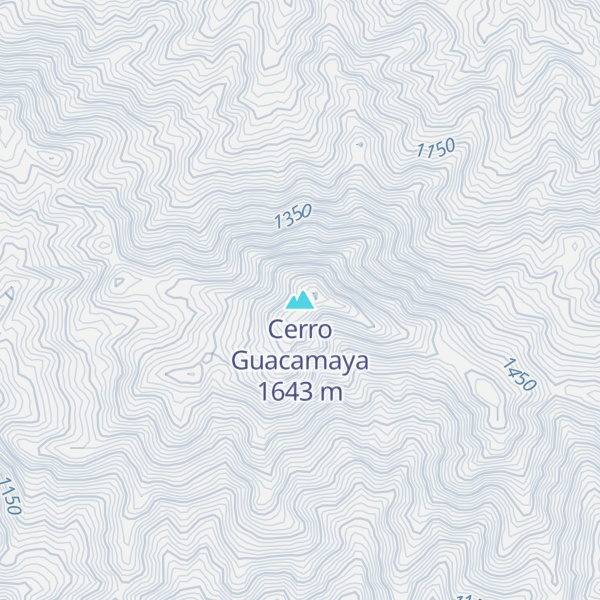 Map of Cerro Guacamaya