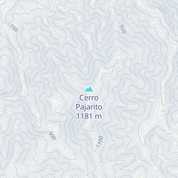 Map of Cerro Pajarito
