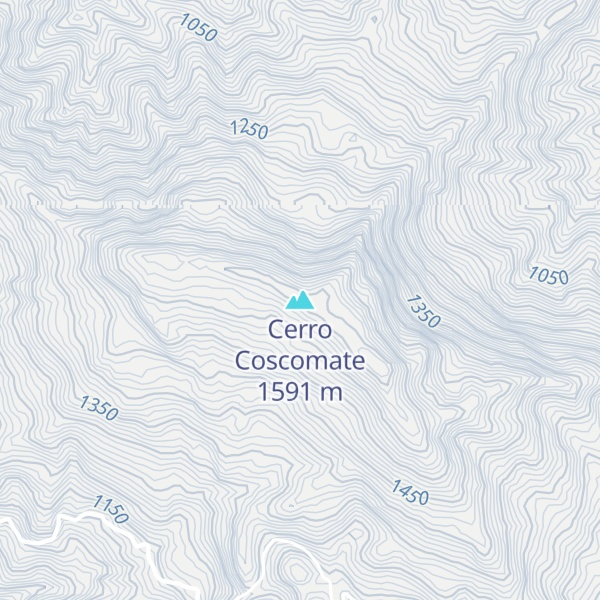 Map of Cerro Coscomate