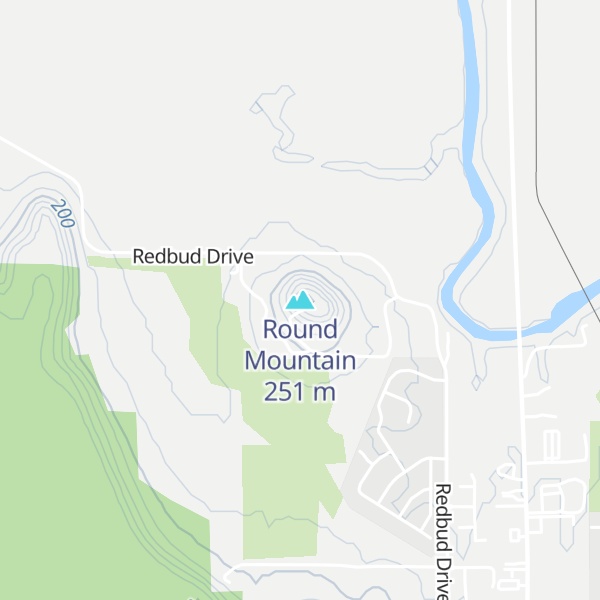 Map of Round Mountain