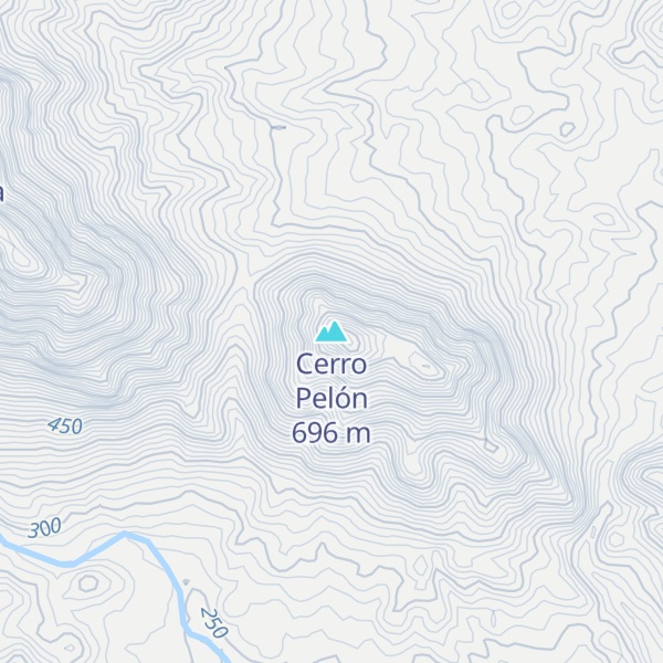 Map of Cerro Pelón