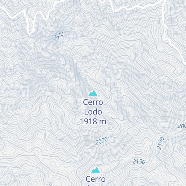 Map of Cerro Lodo