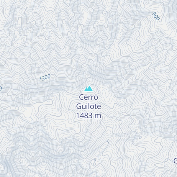 Map of Cerro Guilote