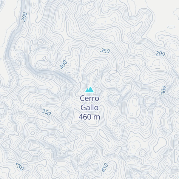 Map of Cerro Gallo