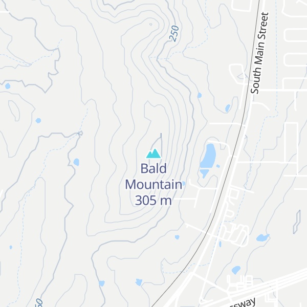 Map of Bald Mountain