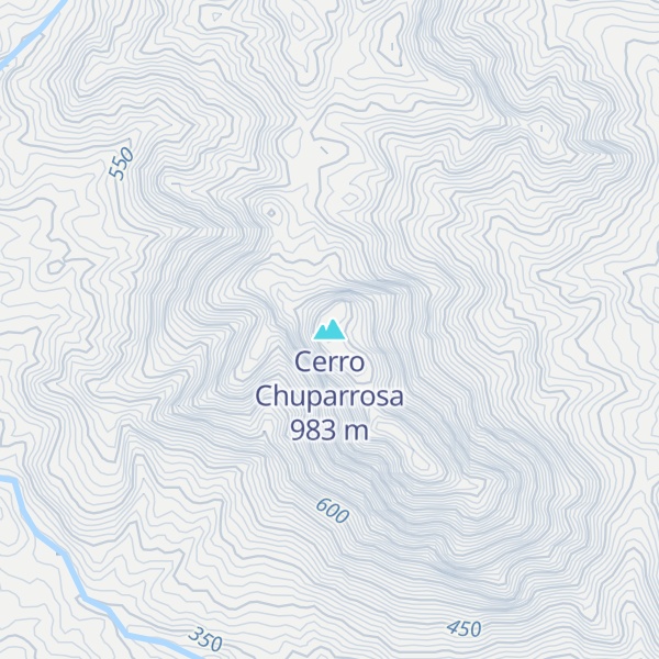 Map of Cerro Chuparrosa