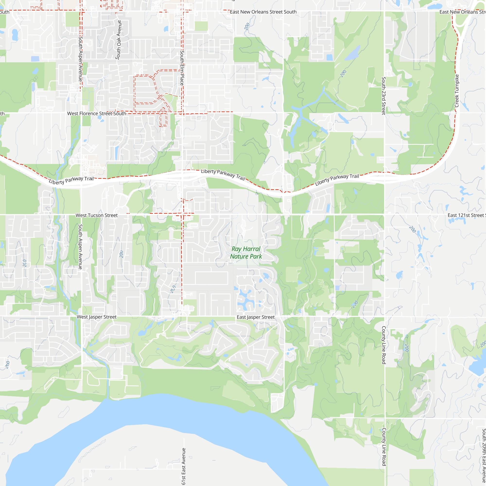 Ray Harral Nature Center map