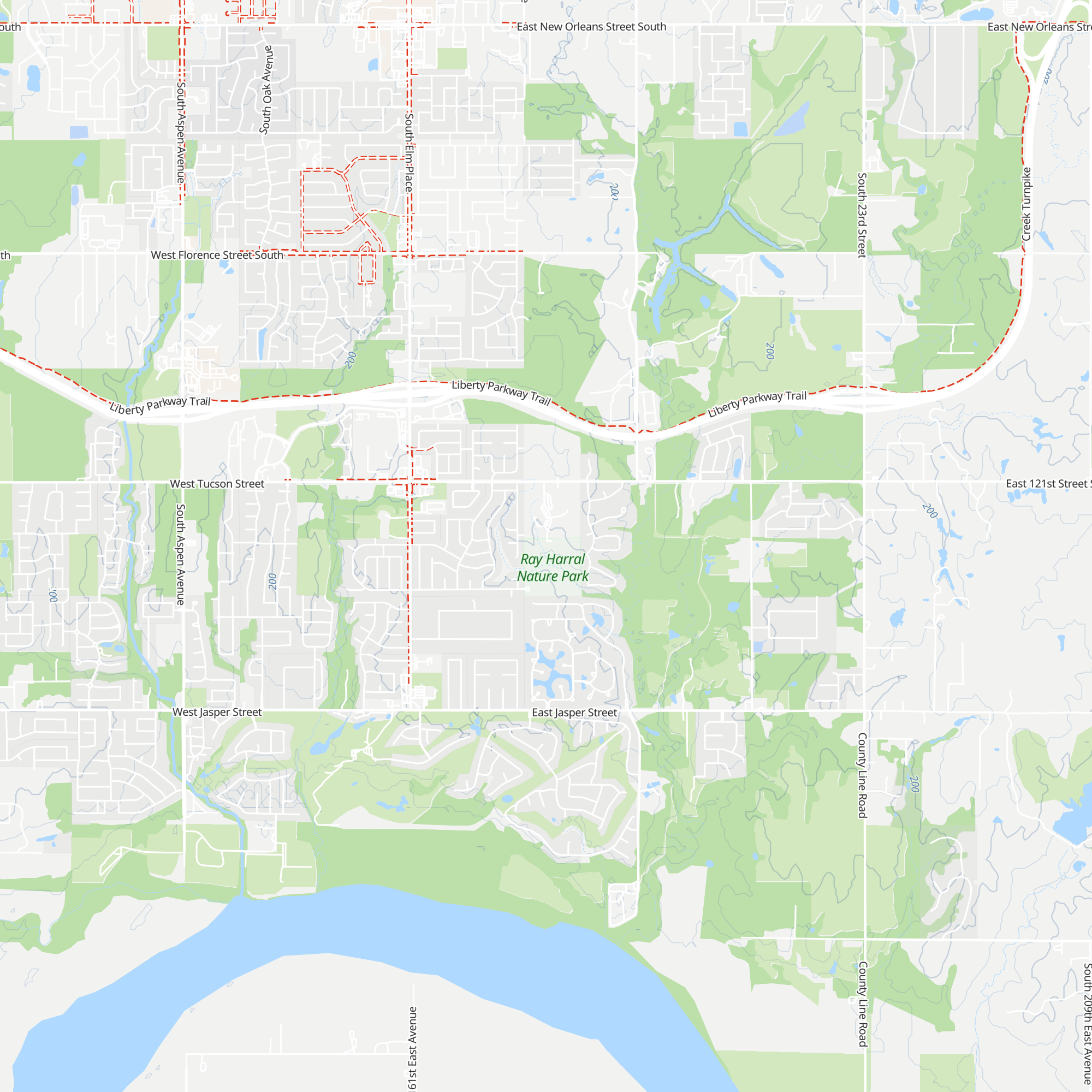 Ray Harral Nature Center map