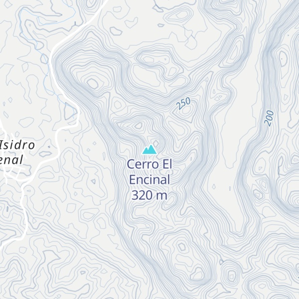 Map of Cerro El Encinal