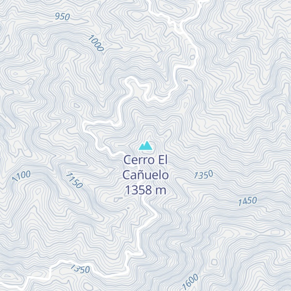 Map of Cerro El Cañuelo