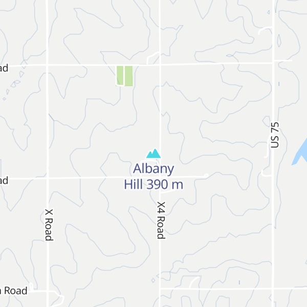 Map of Albany Hill