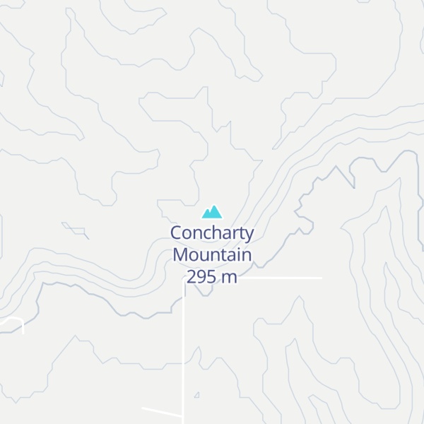 Map of Concharty Mountain