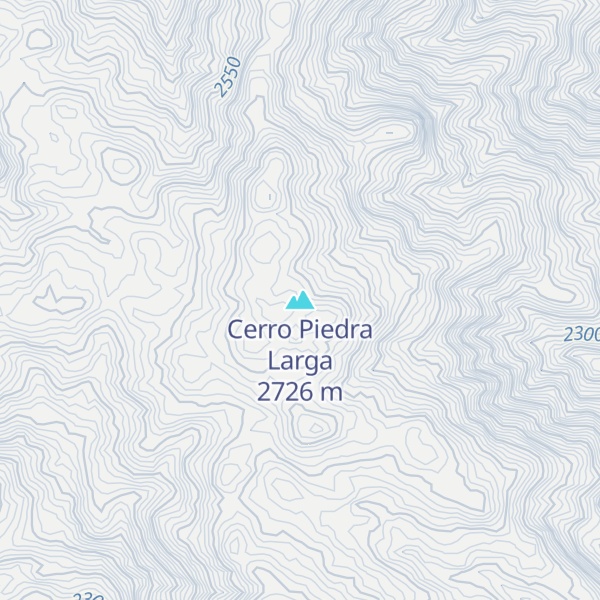 Map of Cerro Piedra Larga