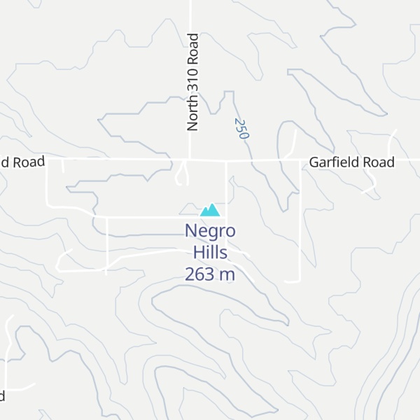 Map of Negro Hills