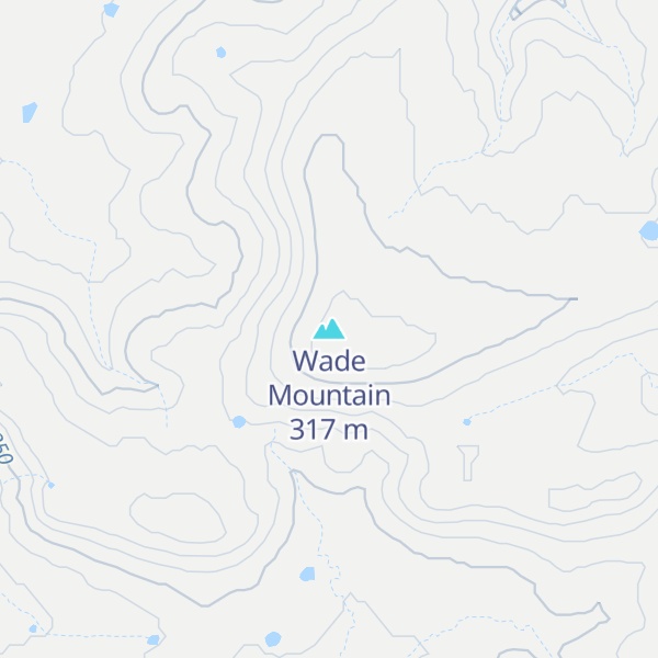 Map of Wade Mountain