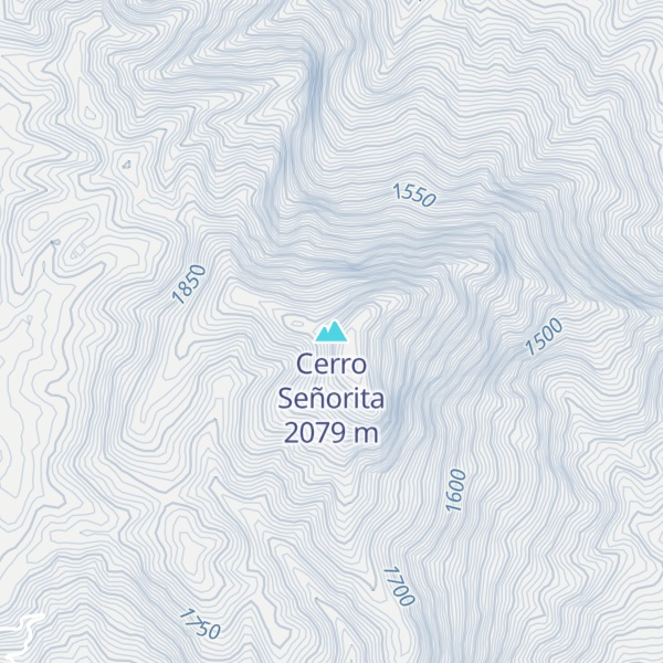 Map of Cerro Señorita
