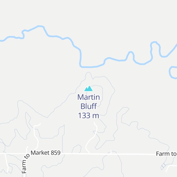 Map of Martin Bluff