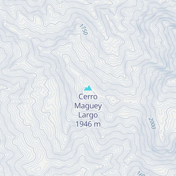 Map of Cerro Maguey Largo