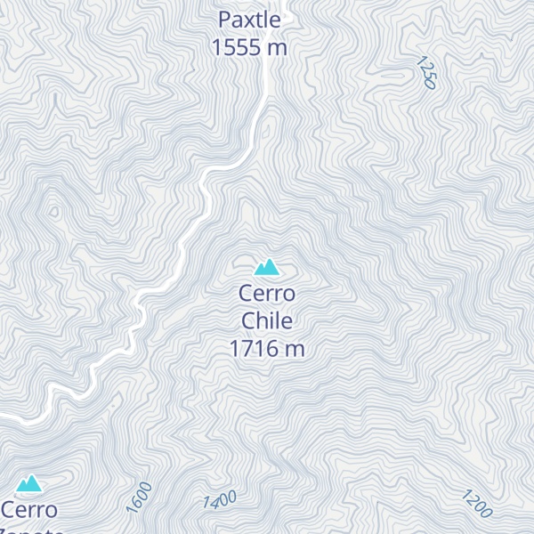 Map of Cerro Chile