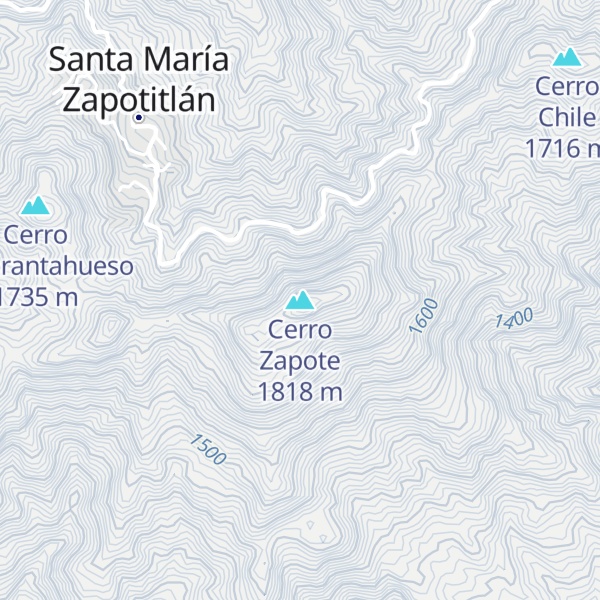 Map of Cerro Zapote