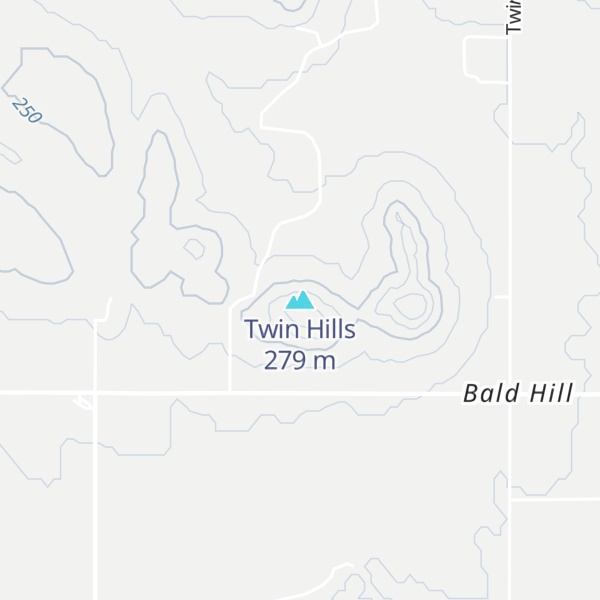 Map of Twin Hills