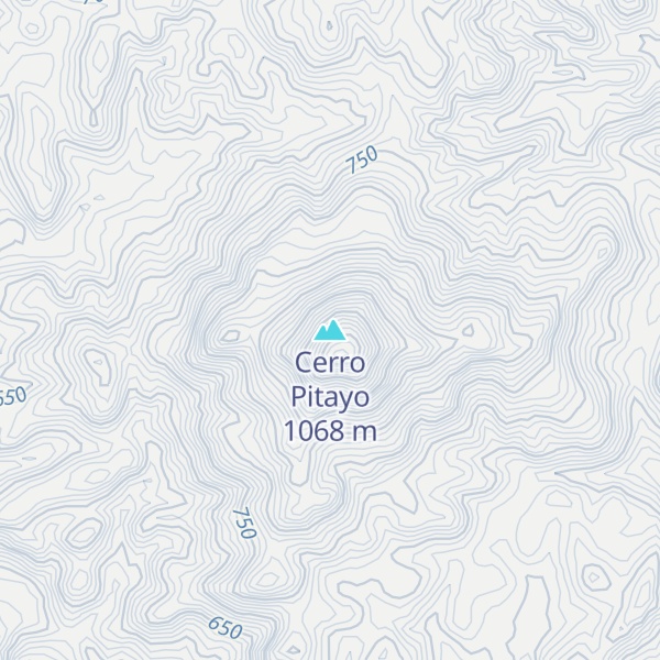 Map of Cerro Pitayo