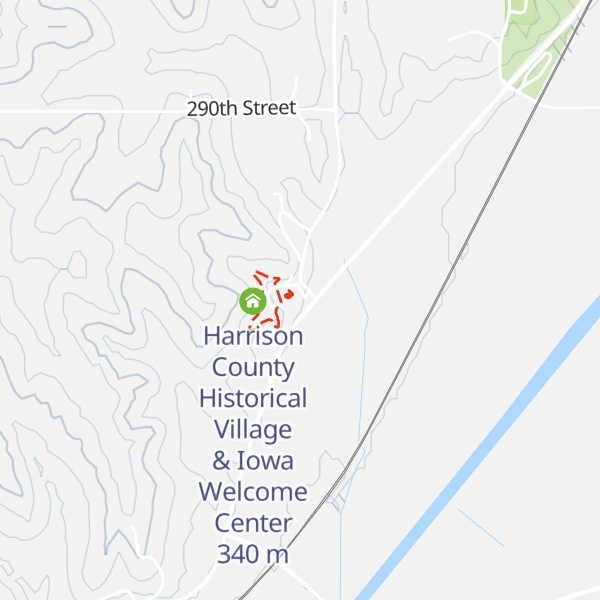 Map of Harrison County Historical Village & Iowa Welcome Center
