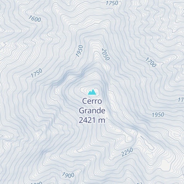 Map of Cerro Grande
