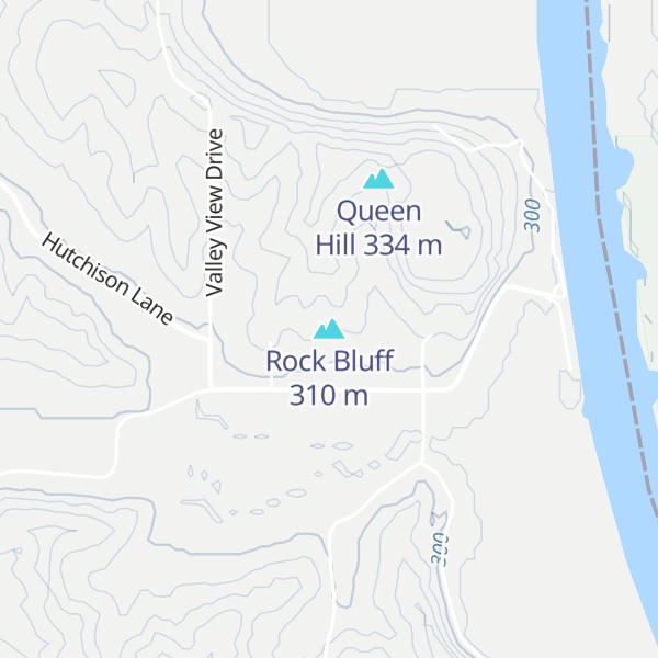 Map of Rock Bluff
