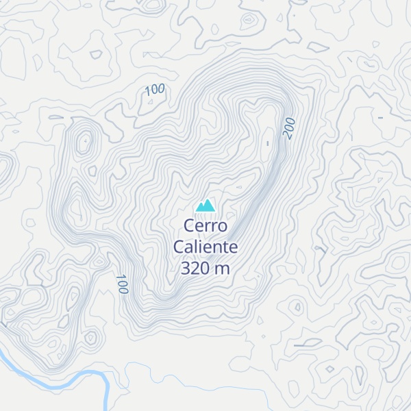 Map of Cerro Caliente