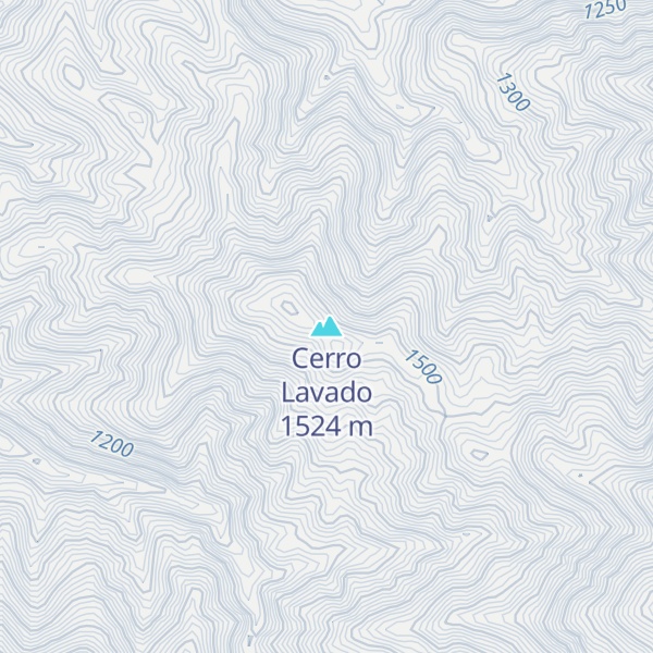 Map of Cerro Lavado