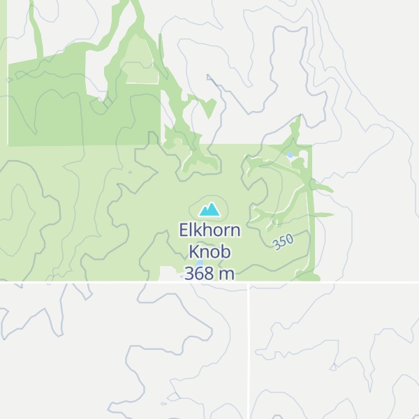 Map of Elkhorn Knob