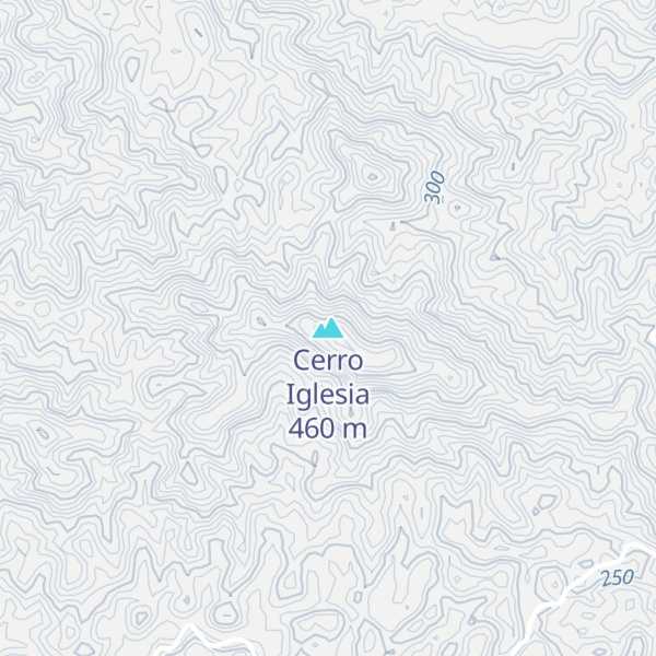 Map of Cerro Iglesia