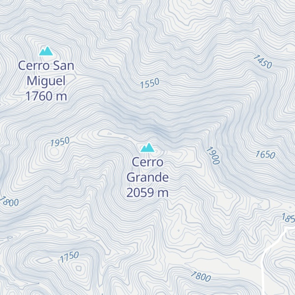 Map of Cerro Grande