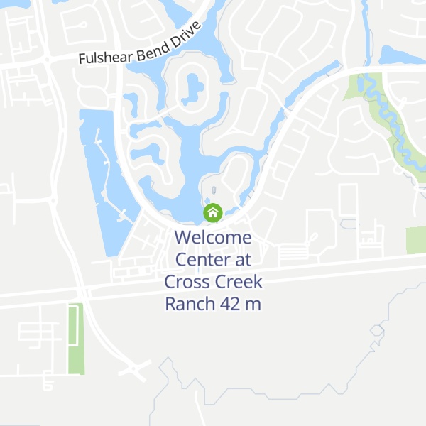Map of Welcome Center at Cross Creek Ranch