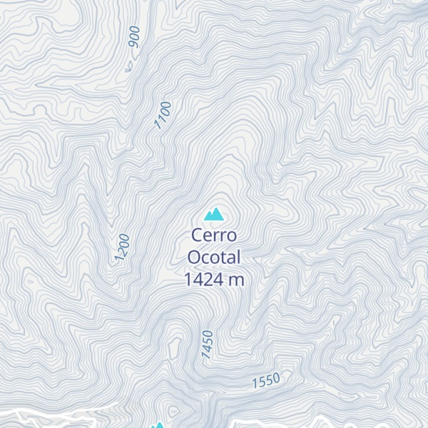 Map of Cerro Ocotal