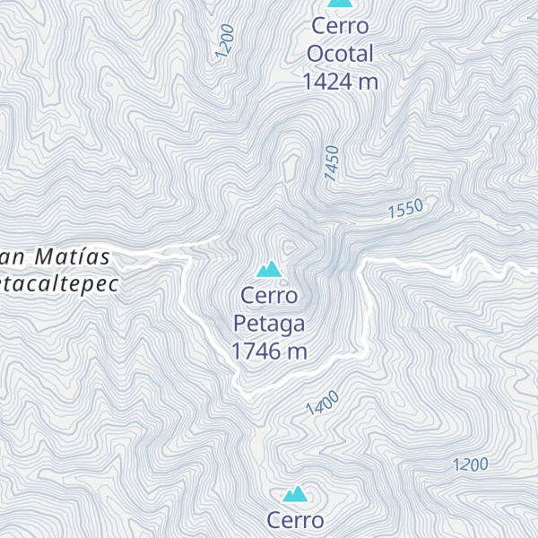 Map of Cerro Petaga
