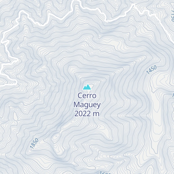Map of Cerro Maguey