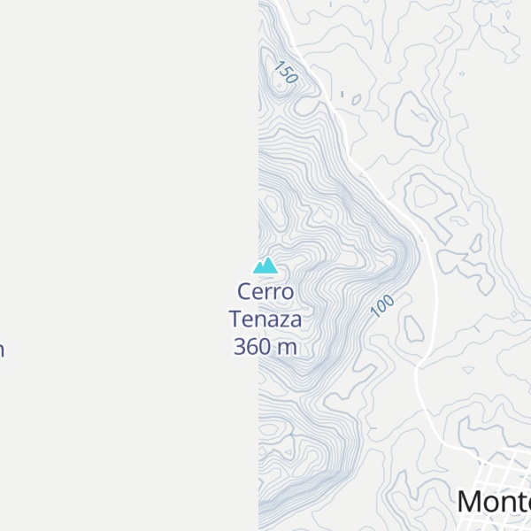 Map of Cerro Tenaza