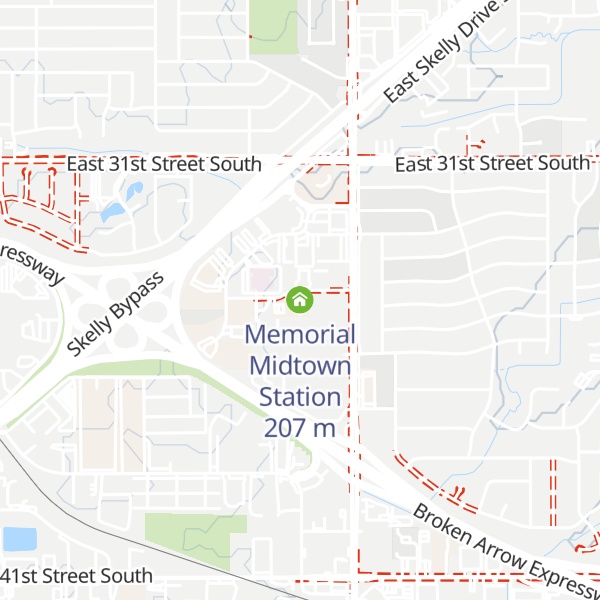 Map of Memorial Midtown Station