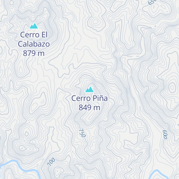 Map of Cerro Piña