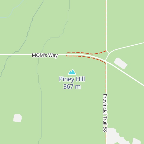 Map of Piney Hill