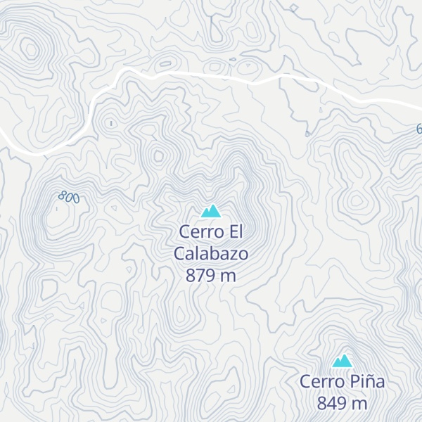 Map of Cerro El Calabazo