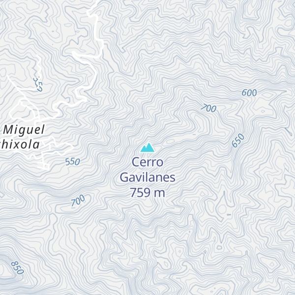 Map of Cerro Gavilanes