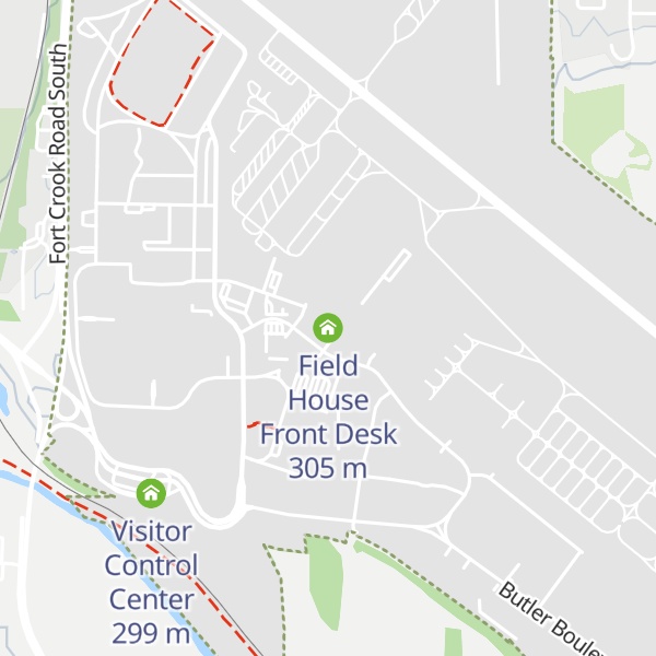 Map of Field House Front Desk